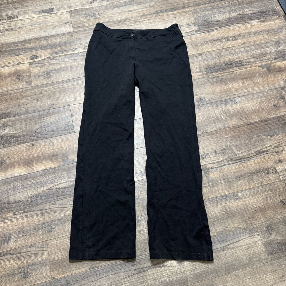 Eileen Fisher Pull On Black Ponte Pant